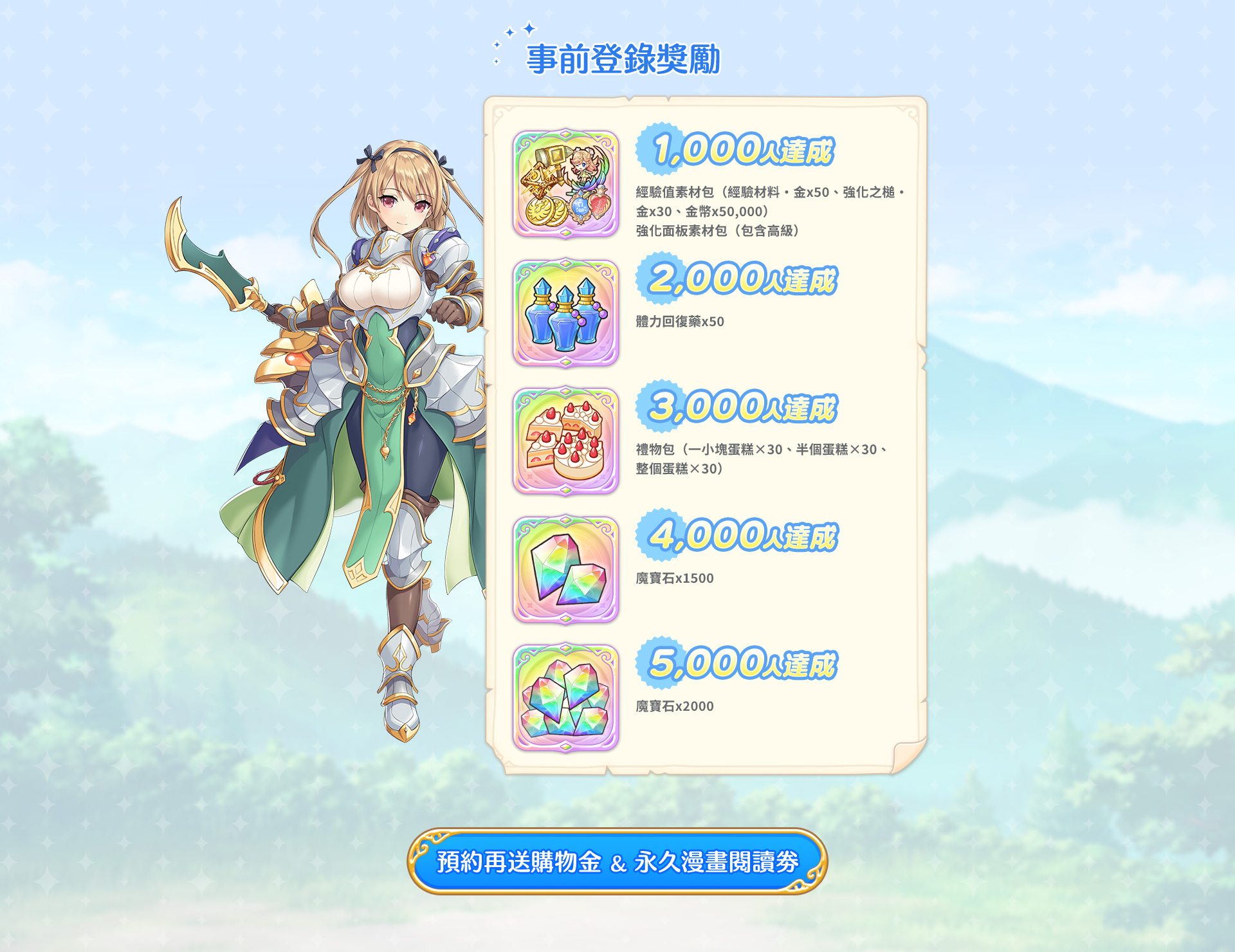 LegendClover 事前登錄獎勵